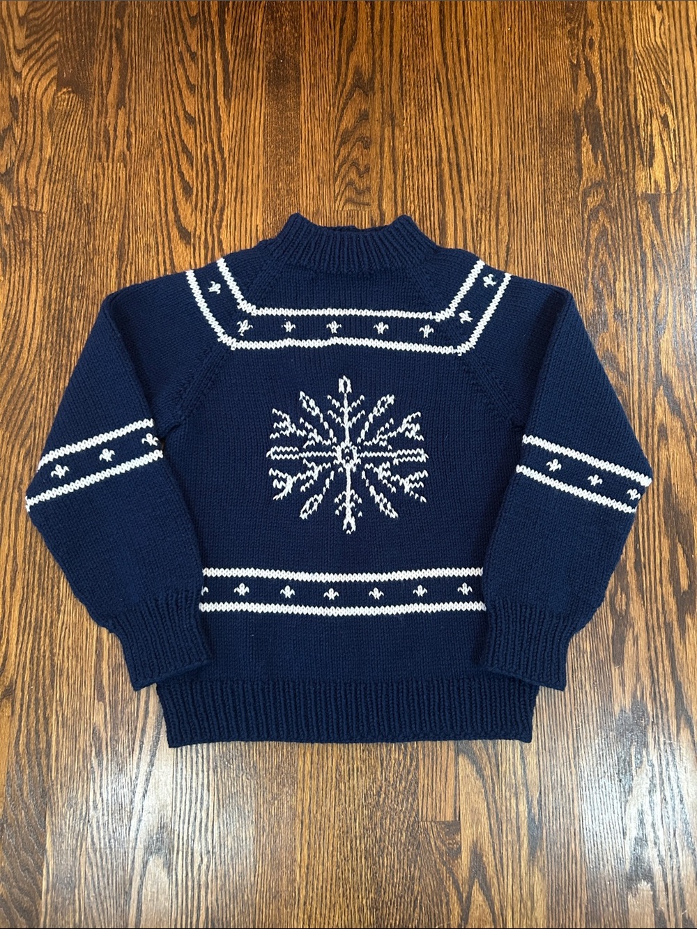 Vintage Handmade Snowflake Sweater